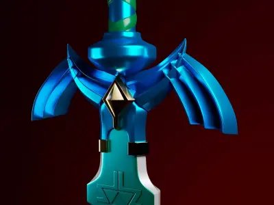 Master sword 3D model purchase