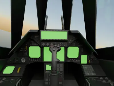 F117 Fully Rigged Game Ready 3D model