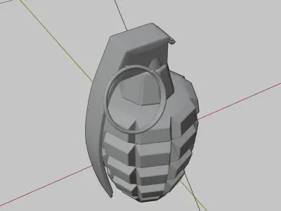 Grenade Low-poly 3D model
