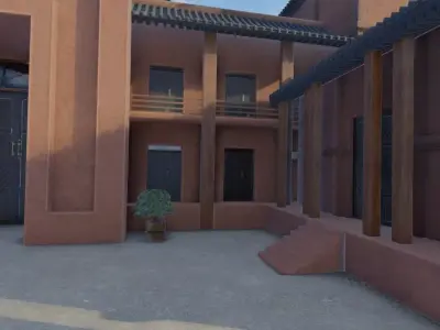 Ancient Mountain Village 3D model