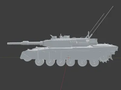 Type 90 Main Battle Tank Free 3D model