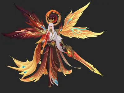 angel Low-poly 3D model buy