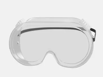 Safety Goggles Low-poly 3D model