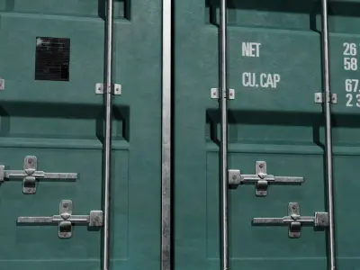 Shipping Container 20ft 3D model buy
