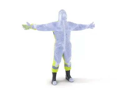 Neon Safety Suit model pack Low-poly 3D model