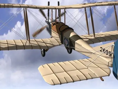 Royal Aircraft Factory BE2c AI 3D model