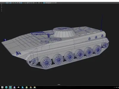 BMP - Armored Infantry Combat Vehicle Low-poly 3D model