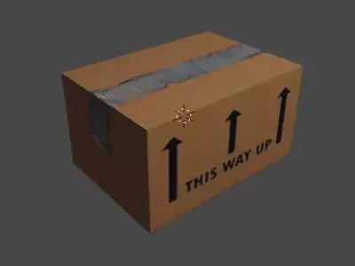 Packing Box 3D Model Cardboard carton Free 3D model