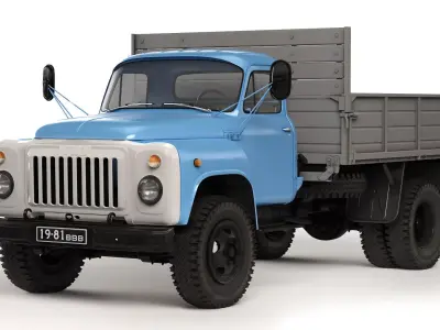 GAZ 52 SAZ 3503 1976 3D model