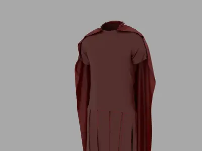 Spartan Military Uniform Low-poly 3D model