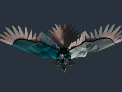 Low Poly Eagle Low-poly 3D model