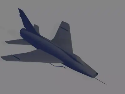 F-100D Super Sabre 3D model