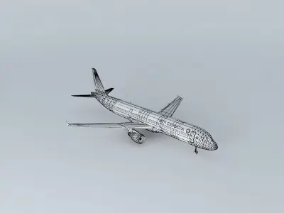 MaoriContinental Airbus A321 Free 3D model purchase