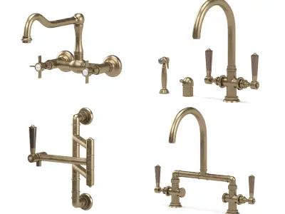 OFFICINE GULLO kitchen faucet collection 3D model