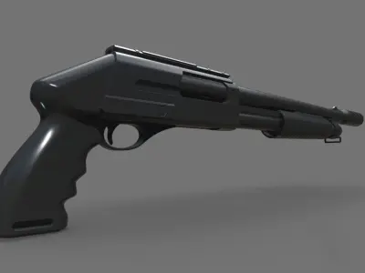 Shotgun 3D model