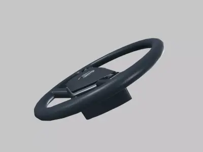 Steering Low-poly 3D model