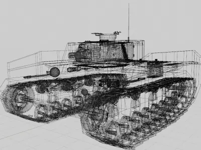 WW2 German PZKW IV Tank 3D model
