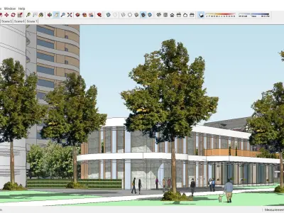 Sketchup Residential Complex 127 3D model