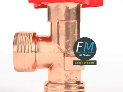 Gas valve 3D model