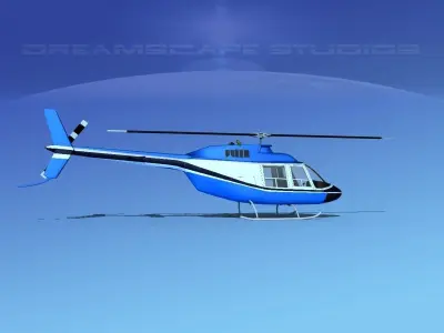 Bell 206 JetRanger V05 3D model