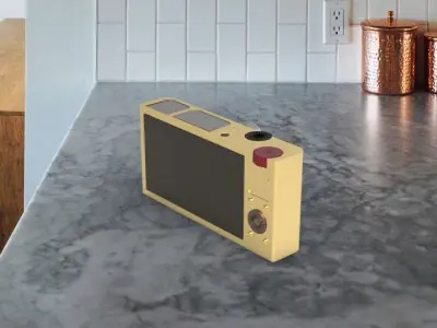 photo camera Low-poly 3D model