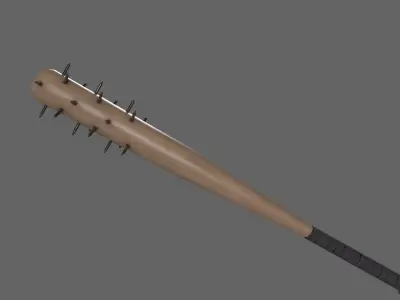 PBR Baseball Bat Weapon V1 Low-poly 3D model