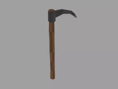 Low Poly Stylized Scythe Game Ready Low-poly 3D model