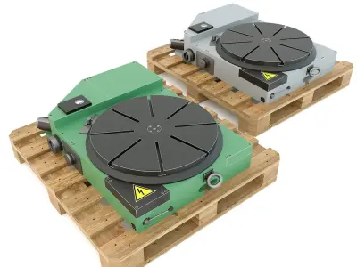 7400-0227 Industrial machine table 3D model