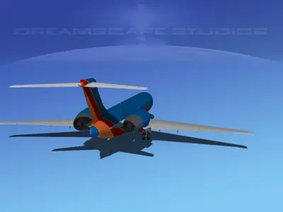 Boeing 717-200 Southwest Airlines 3D model