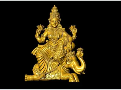 Gaja Lakshmi Artwork-36 3D print model