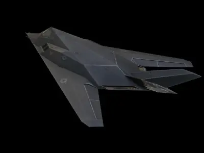 Lockheed F-117 Nighthawk Low-poly 3D model