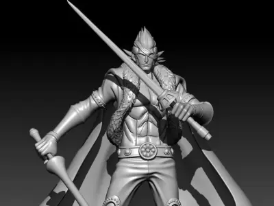 X Drake - One piece - spilt part 3D print model