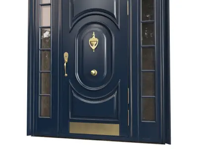 Entrance classic door 113 3D model