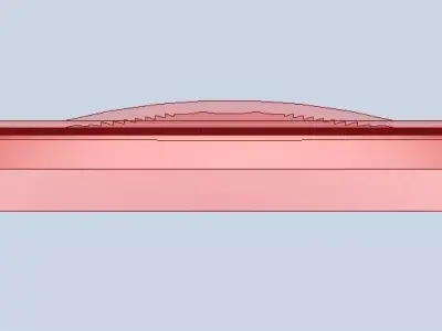 Red truck lens 3D model