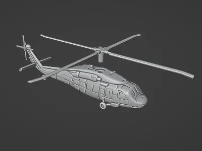 Sikorsky UH-60 Black Hawk 3D print model