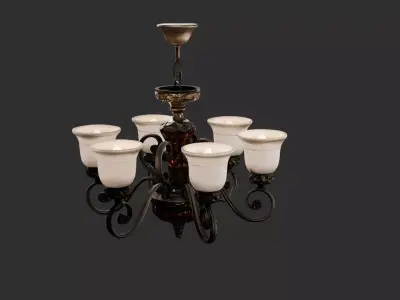 Vintage Ceiling Chandelier 3D model