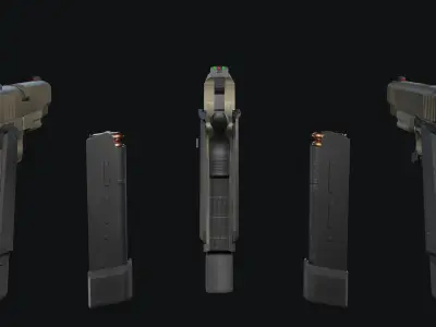 1911  R32 Sandstorm Army Armament 3D model