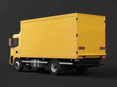 Modern Generic EU Cargo Truck 3D model purchase