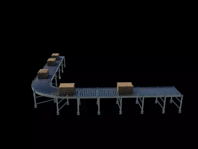 Conveyor belt 3D model get