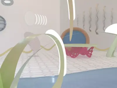 Science Fiction Futuristic Interior 3D model