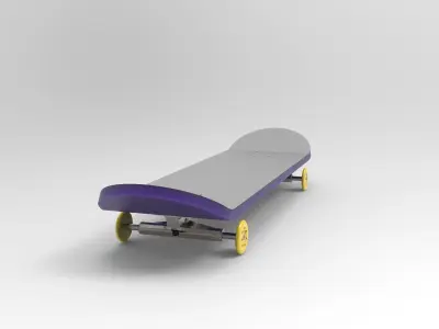 skateboard SolidWorks model 3D print model