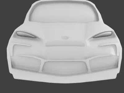 Concept Race Car Free low-poly 3D model