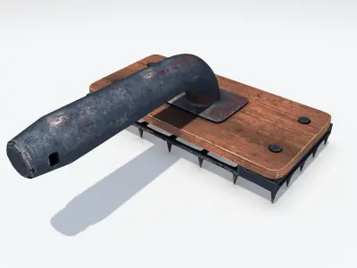 Grater metal tool 3D model