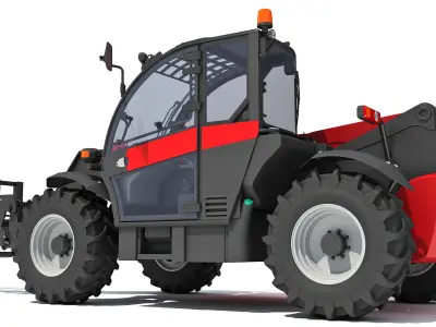 Telescopic Handler Forklift 3D model purchase