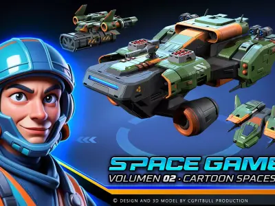 SPACE Games Vol-02 Low-poly 3D model