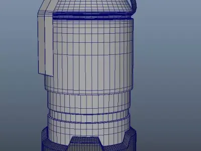 Scifi Grenade Free low-poly 3D model