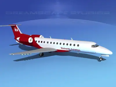 Embraer ERJ-135 Richards Aviation 3D model