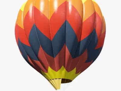 Air Balloon Big Set 3D model