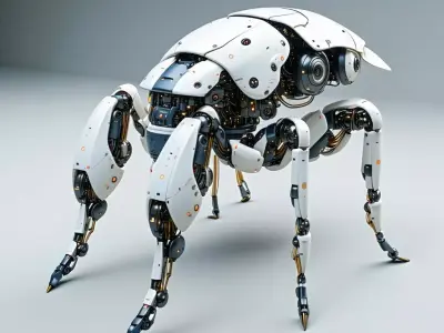 SciFi Robotic Insect Exploration Drone Low-poly 3D model