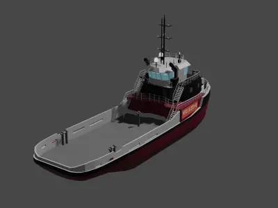 Rescue Zone  Ship 3d Model 3D model 3D model